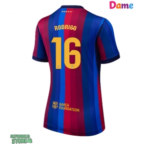 Barcelona Rodri Hernandez #16 Replika Hjemmebanetrøje Dame 2026-27 Kortærmet